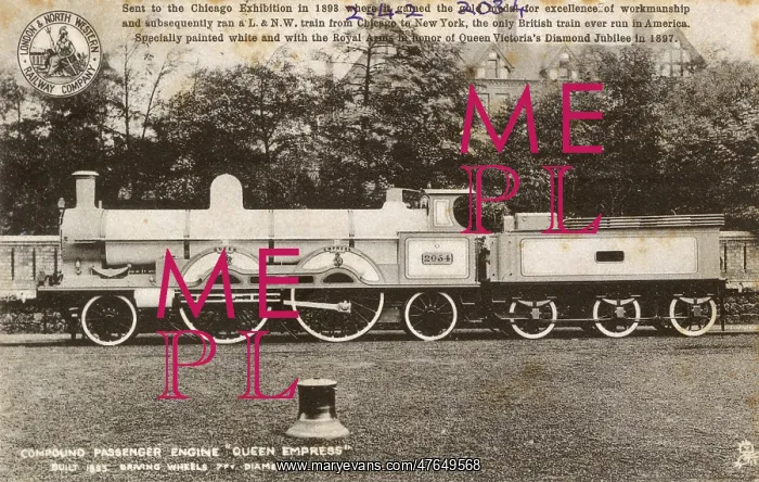 : Compound passenger locomotive Queen Empress : Compound passenger locomotive Queen Empress