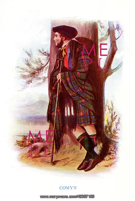 : Comyn, Traditional Scottish Clan Costume : Comyn, Traditional Scottish Clan Costume