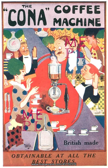 : The Cona Coffee Machine Advertisement : The Cona Coffee Machine Advertisement