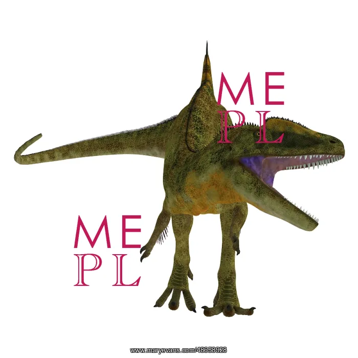 : Concavenator dinosaur roaring : Concavenator dinosaur roaring
