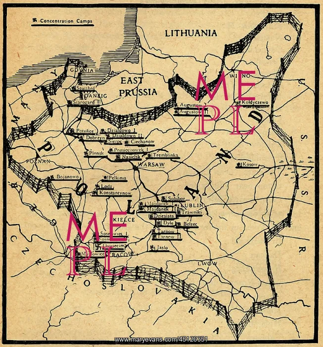 : Concentration Camp Map : Concentration Camp Map