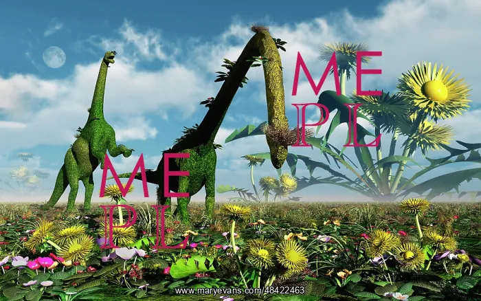  : A conceptual dinosaur garden