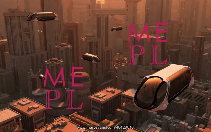 : A conceptual image of a futuristic city : A conceptual image of a futuristic city