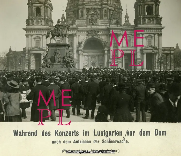 : Concert in front of the Berlin Cathedral, 1911 : Concert in front of the Berlin Cathedral, 1911