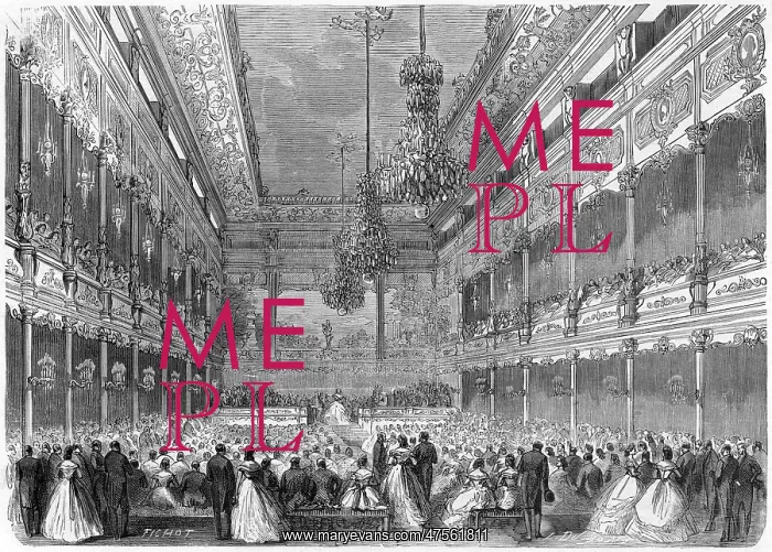 : Concert in boulevard Saint Germain, Paris 1863 : Concert in boulevard Saint Germain, Paris 1863