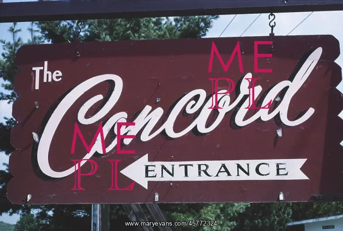 : Concord, hotel, sign, holiday : Concord, hotel, sign, holiday