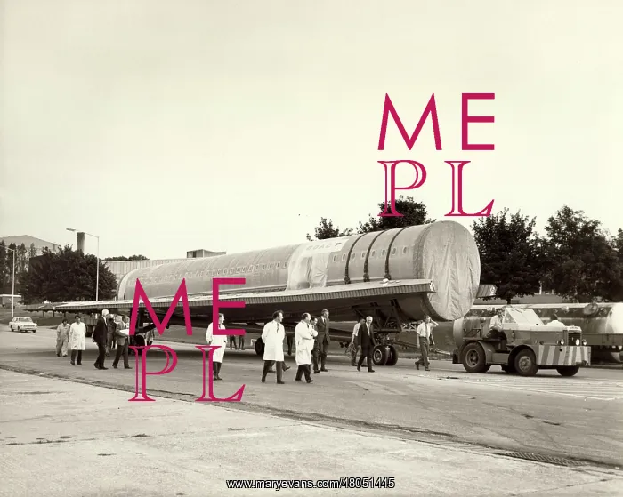 : A Concorde fuselage is moved at Filton : A Concorde fuselage is moved at Filton