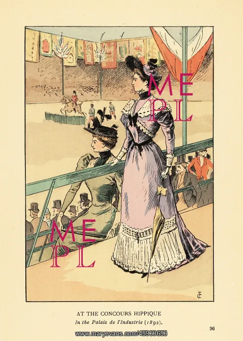 : At the Concours Hippique in the Palais d'Industrie, 1892 : At the Concours Hippique in the Palais d'Industrie, 1892