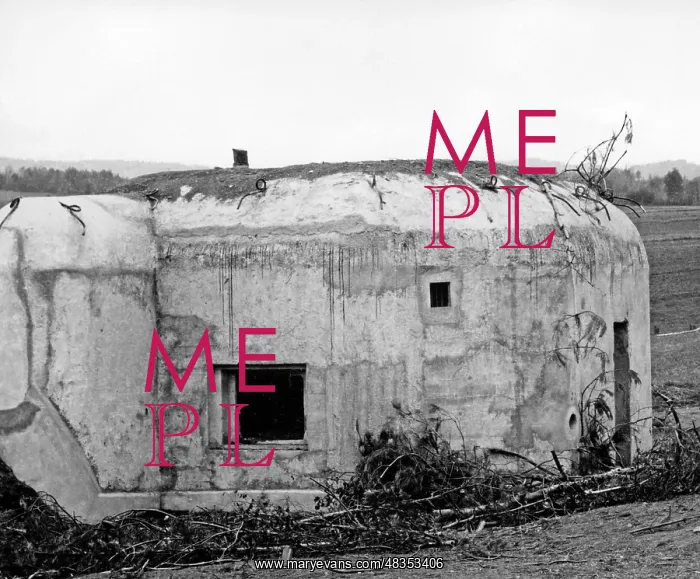 : Concrete bunker in the Sudetenland, 1938 : Concrete bunker in the Sudetenland, 1938
