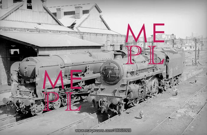 : Two condemned steam engines outside Nine Elms Old Shed : Two condemned steam engines outside Nine Elms Old Shed