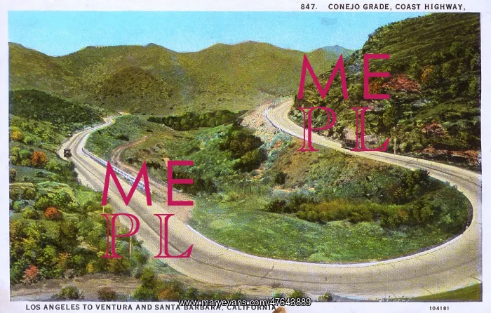 : Conejo Grade coast road, Ventura County, California, USA : Conejo Grade coast road, Ventura County, California, USA