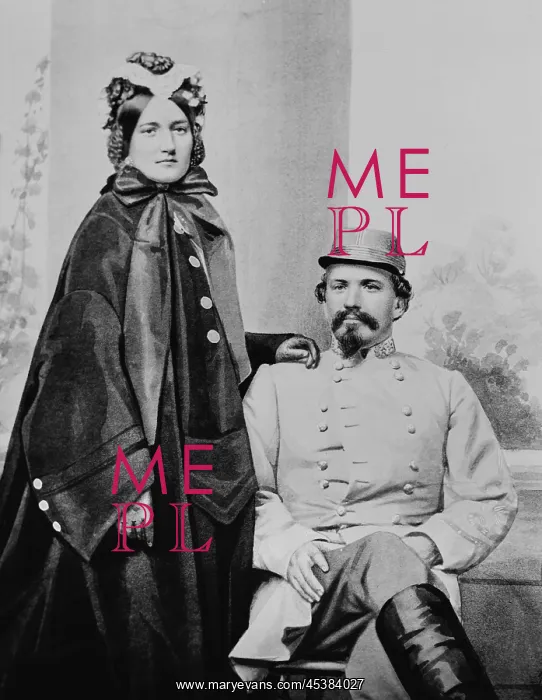 : Confederate General, John Hunt Morgan, with : Confederate General, John Hunt Morgan, with