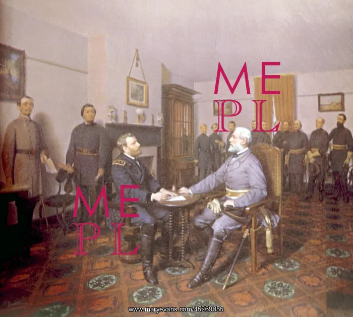 : Confederate General Robert E. Lee surrendering ? : Confederate General Robert E. Lee surrendering ?