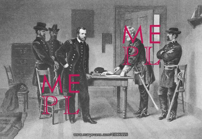 : Confederate General Robert E. Lee surrenders ? : Confederate General Robert E. Lee surrenders ?