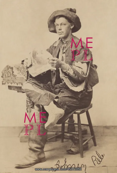 : Confederate prisoner of war wears a tattered : Confederate prisoner of war wears a tattered