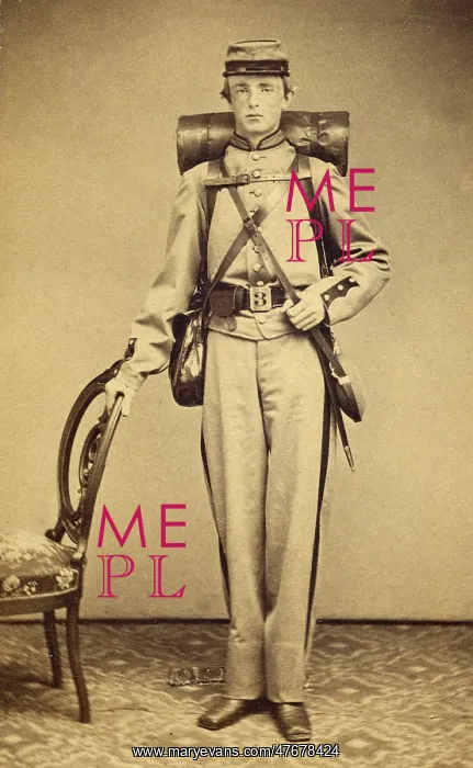 : Confederate Soldier in Uniform, c. 1862 : Confederate Soldier in Uniform, c. 1862