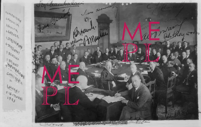 : Conference in Locarno, 1925 : Conference in Locarno, 1925