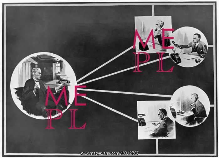 : Conference by telephone, 1928 : Conference by telephone, 1928