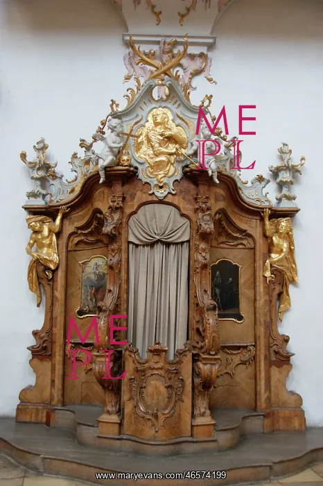 : Confessional, Ettal Monastery, Upper Bavaria, Germany : Confessional, Ettal Monastery, Upper Bavaria, Germany