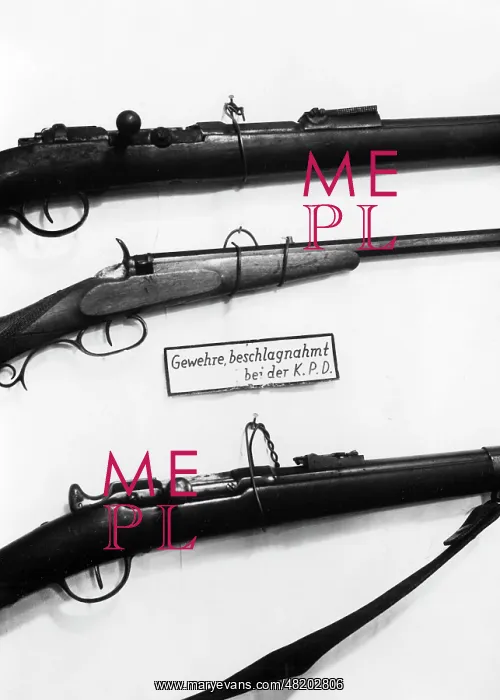 : Confiscated weapons of the KPD, 1933 : Confiscated weapons of the KPD, 1933