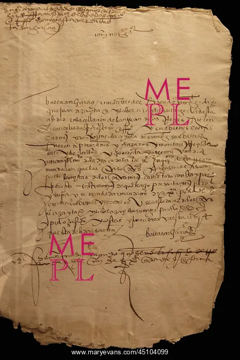 : Confiscation document, Palacio de los Olvidados : Confiscation document, Palacio de los Olvidados