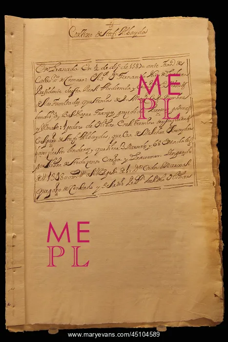 : Confiscation document, Palacio de los Olvidados : Confiscation document, Palacio de los Olvidados