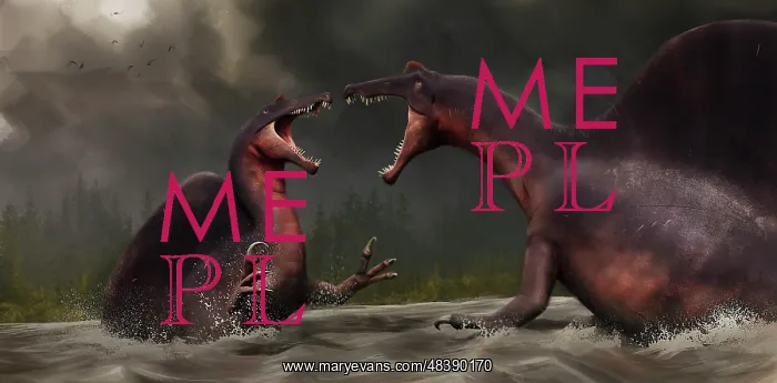 : Confrontation between two Spinosaurus aegyptiacus : Confrontation between two Spinosaurus aegyptiacus