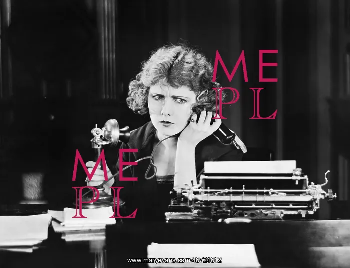  : Confused woman on telephone