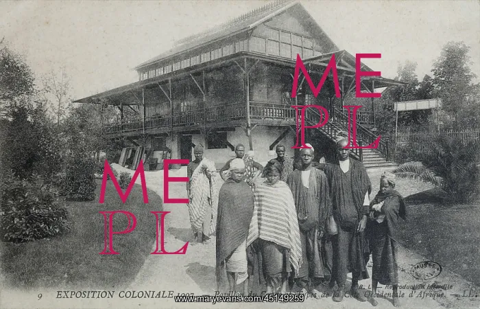 : Congo Pavilion, 1907 Colonial Exhibition, Jardin : Congo Pavilion, 1907 Colonial Exhibition, Jardin
