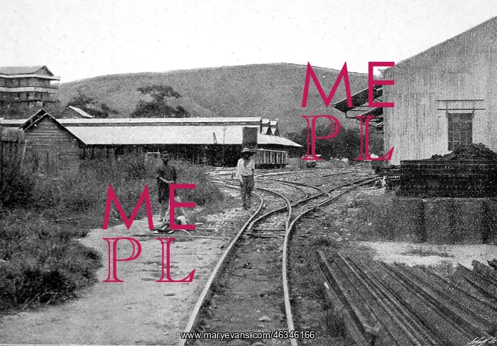 : Congo railway, station at Matadi : Congo railway, station at Matadi