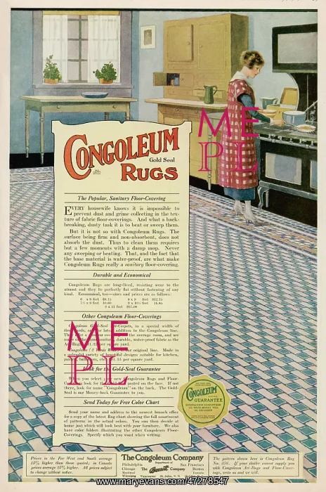 : CONGOLEUM RUGS 1919 : CONGOLEUM RUGS 1919