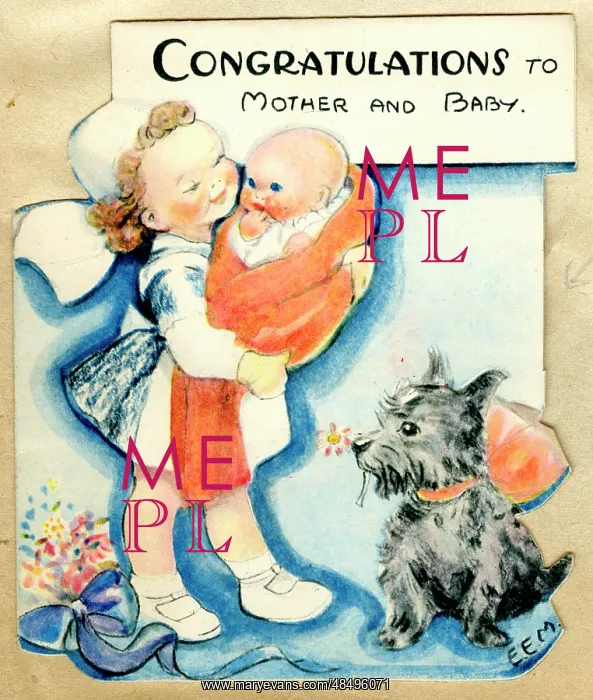  : Congratulations card, New Baby