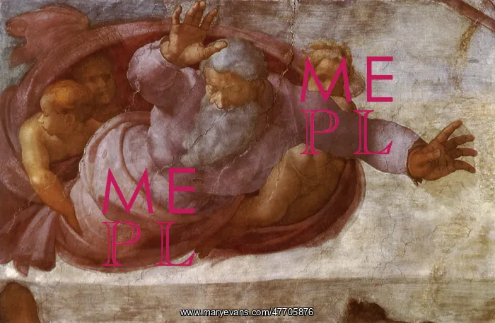 : The Congregation of Waters, by Michelangelo : The Congregation of Waters, by Michelangelo