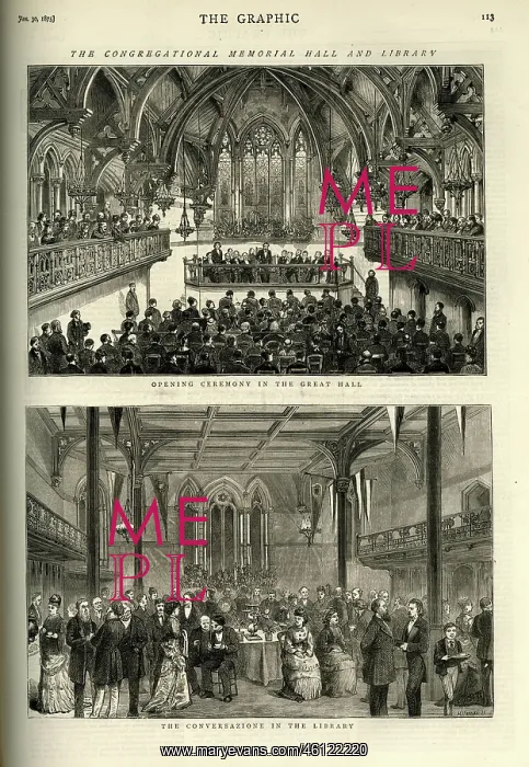 : The congregational memorial hall and library : The congregational memorial hall and library