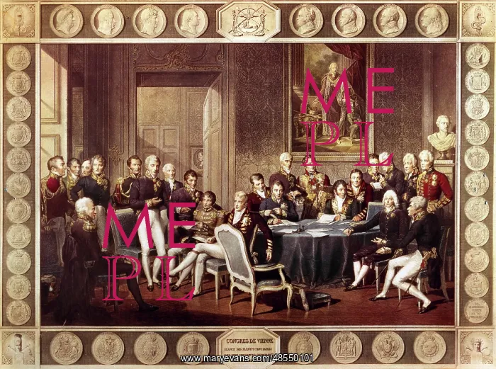 : Congress of Vienna (1814-1815). Engraving : Congress of Vienna (1814-1815). Engraving