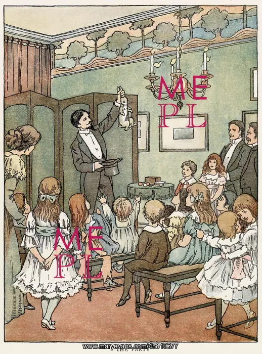 : Conjuror at a child's party : Conjuror at a child's party