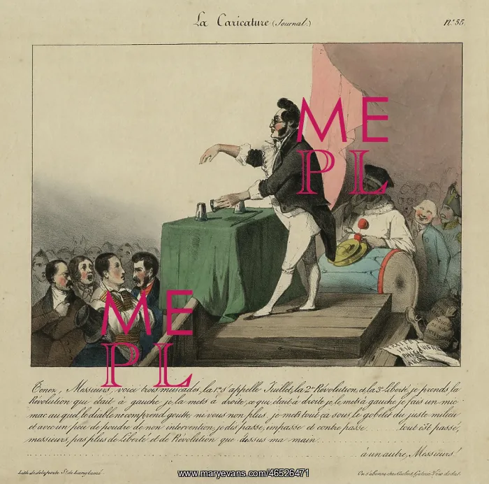 : Conjuror entertains a crowd : Conjuror entertains a crowd