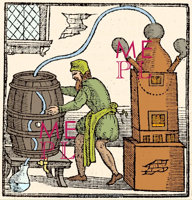: Conrad Gessner, Water-Cooled Condenser, 1576 : Conrad Gessner, Water-Cooled Condenser, 1576