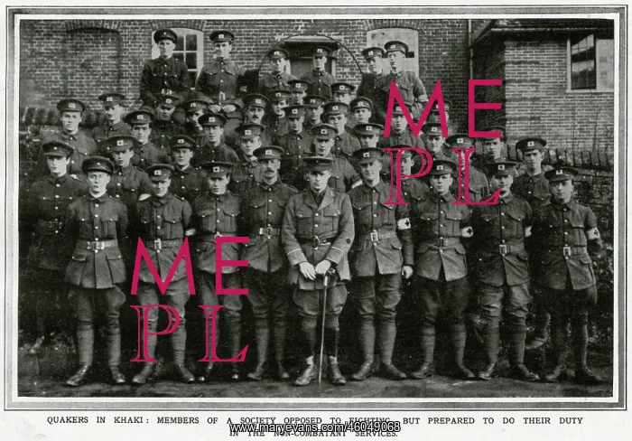 : Conscientious objectors parade for a photograph 1916 : Conscientious objectors parade for a photograph 1916