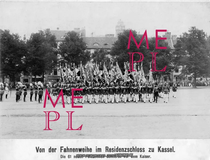 : Consecration of the flag in Kassel, 1907 : Consecration of the flag in Kassel, 1907