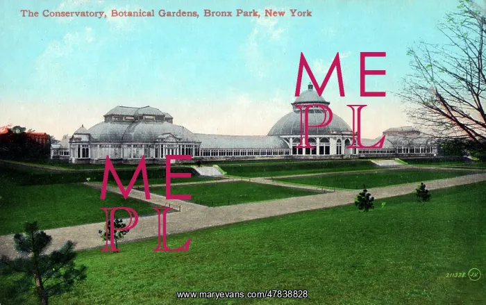 : The Conservatory, Botanical Gardens, Bronx Park, New York : The Conservatory, Botanical Gardens, Bronx Park, New York