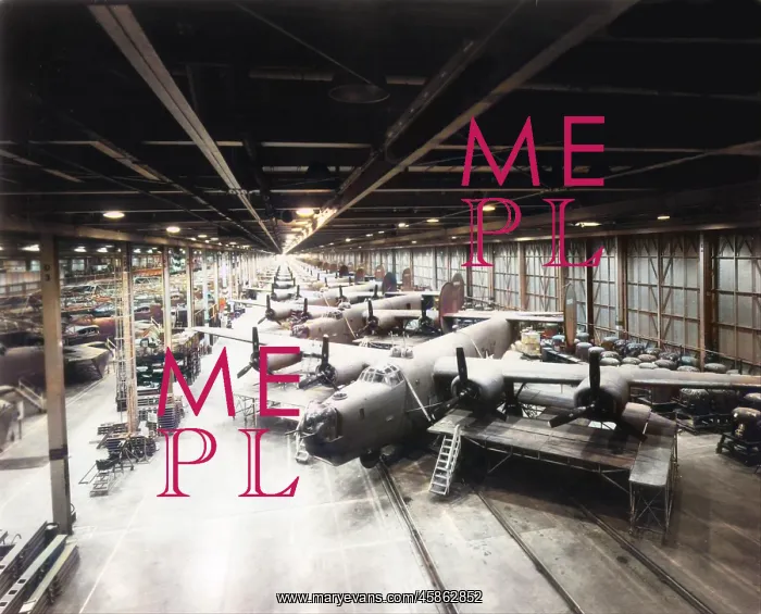 : Consolidated B-24 Liberator final assembly line at Ford? : Consolidated B-24 Liberator final assembly line at Ford?