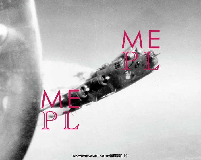 : Consolidated B-24J Little Warrior about to explode, 2 : Consolidated B-24J Little Warrior about to explode, 2