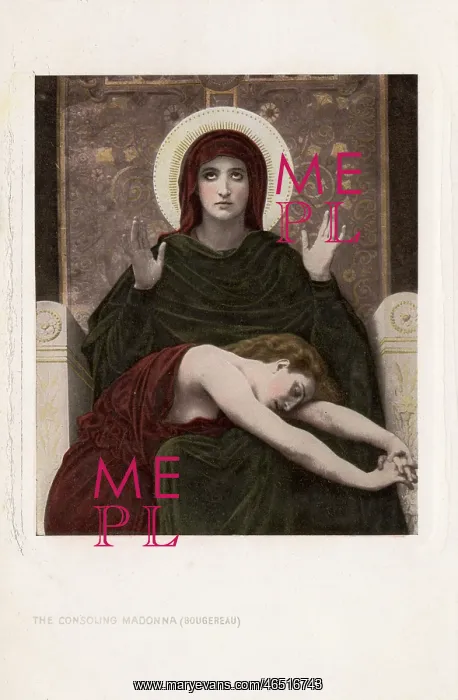 : Consoling Madonna by Bouguereau : Consoling Madonna by Bouguereau