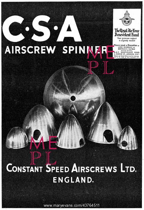 : Constant Speed Airscrews: CSA Propeller Spinners : Constant Speed Airscrews: CSA Propeller Spinners