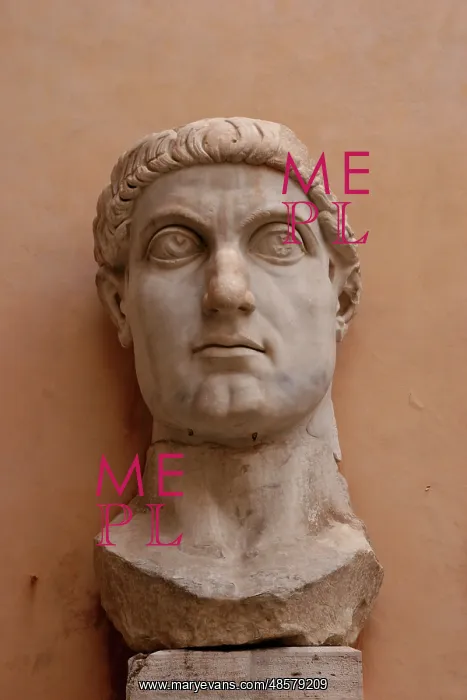 : Constantine I, The Great (272-337). Roman Emperor. Head of C : Constantine I, The Great (272-337). Roman Emperor. Head of C