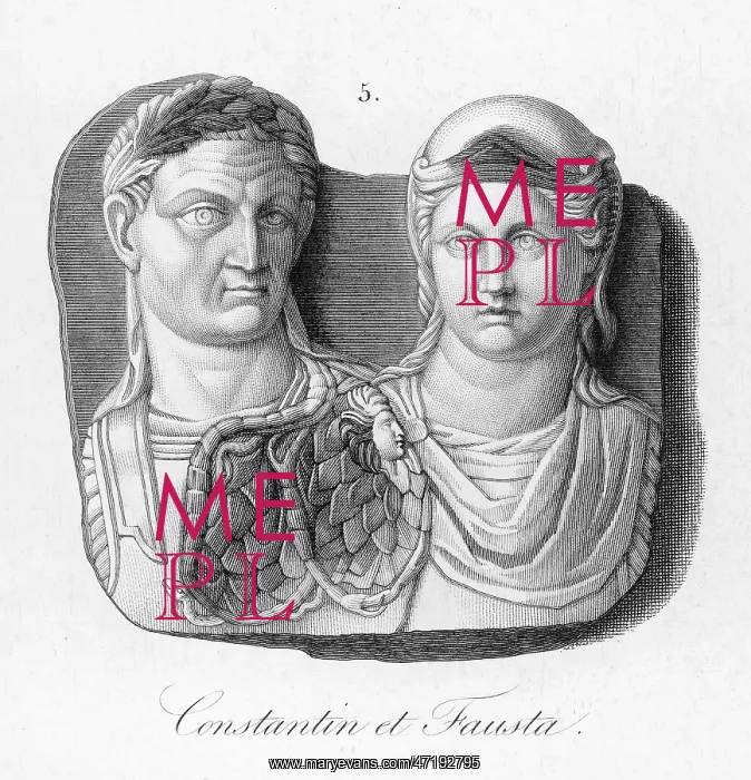: CONSTANTINUS I & WIFE : CONSTANTINUS I & WIFE
