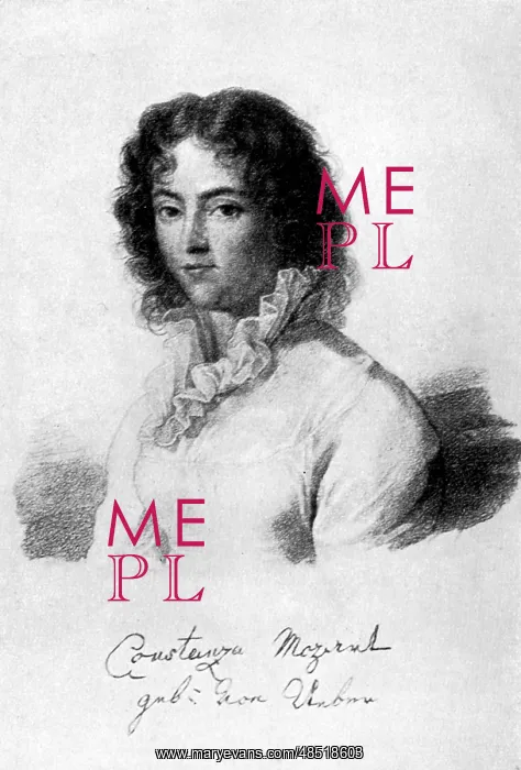 : Constanza Mozart, 1783. Born Constanza Weber : Constanza Mozart, 1783. Born Constanza Weber