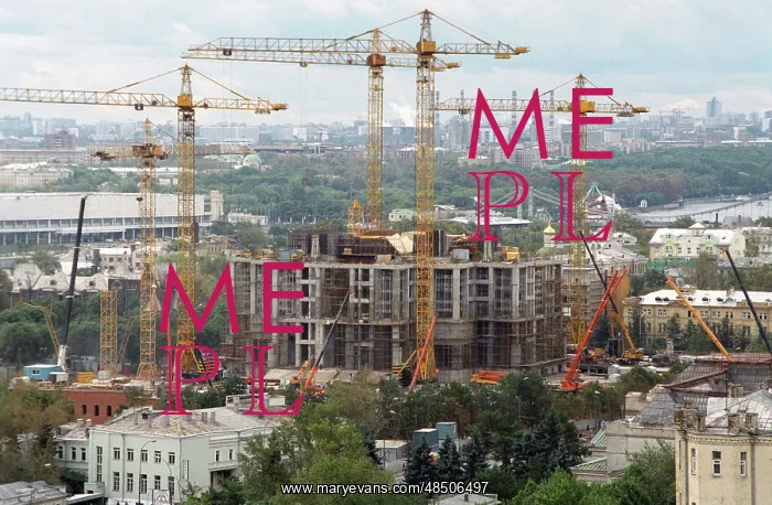 : Construction of Cathedral of Christ the Saviour, 1995 : Construction of Cathedral of Christ the Saviour, 1995
