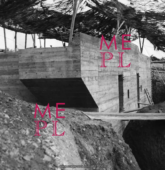 : Construction of a German coastal fortification on the At : Construction of a German coastal fortification on the At